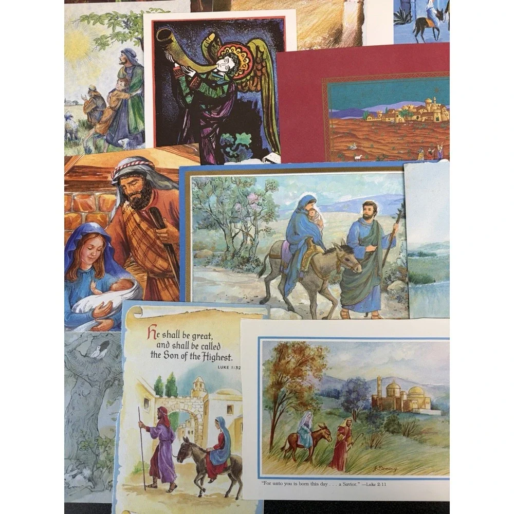 Vintage Christmas Cards Fronts ONLY for Scrapbooking Crafts Decoupage Lot of 50+